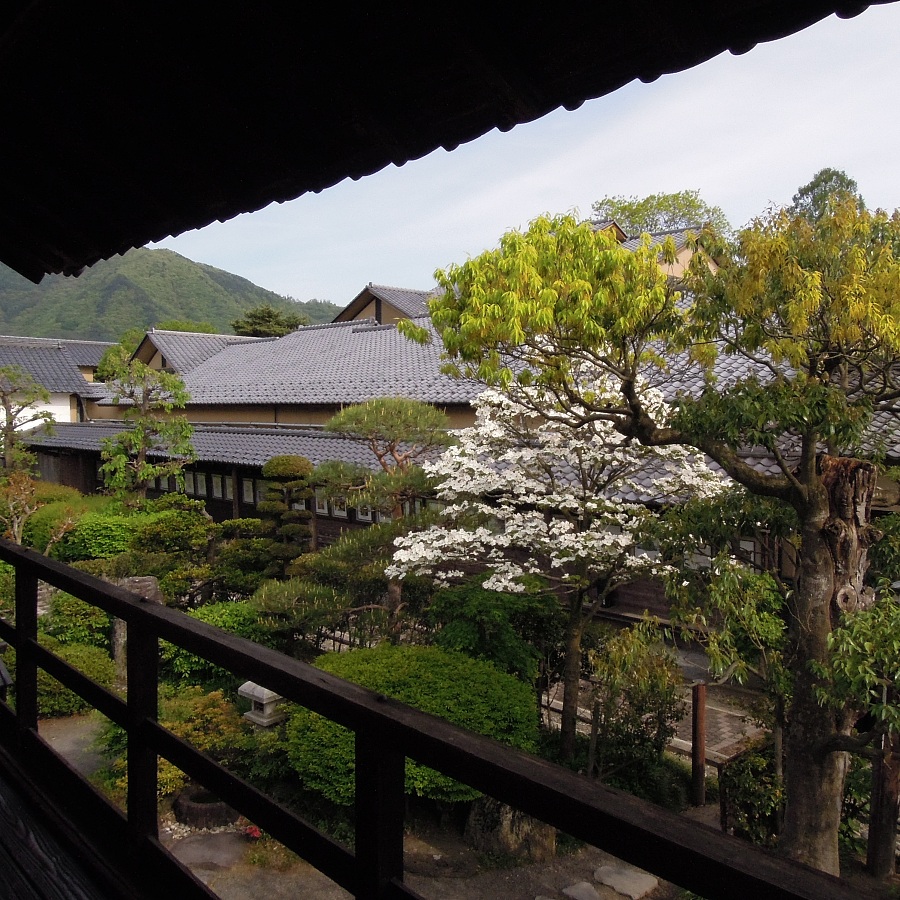 高井鴻山記念館の母屋2階からの眺め