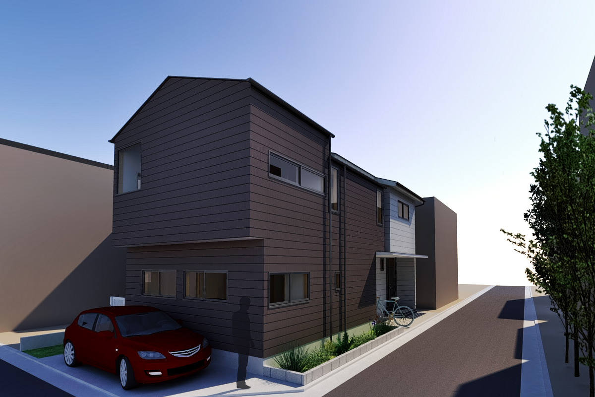I2案の建物外観CG