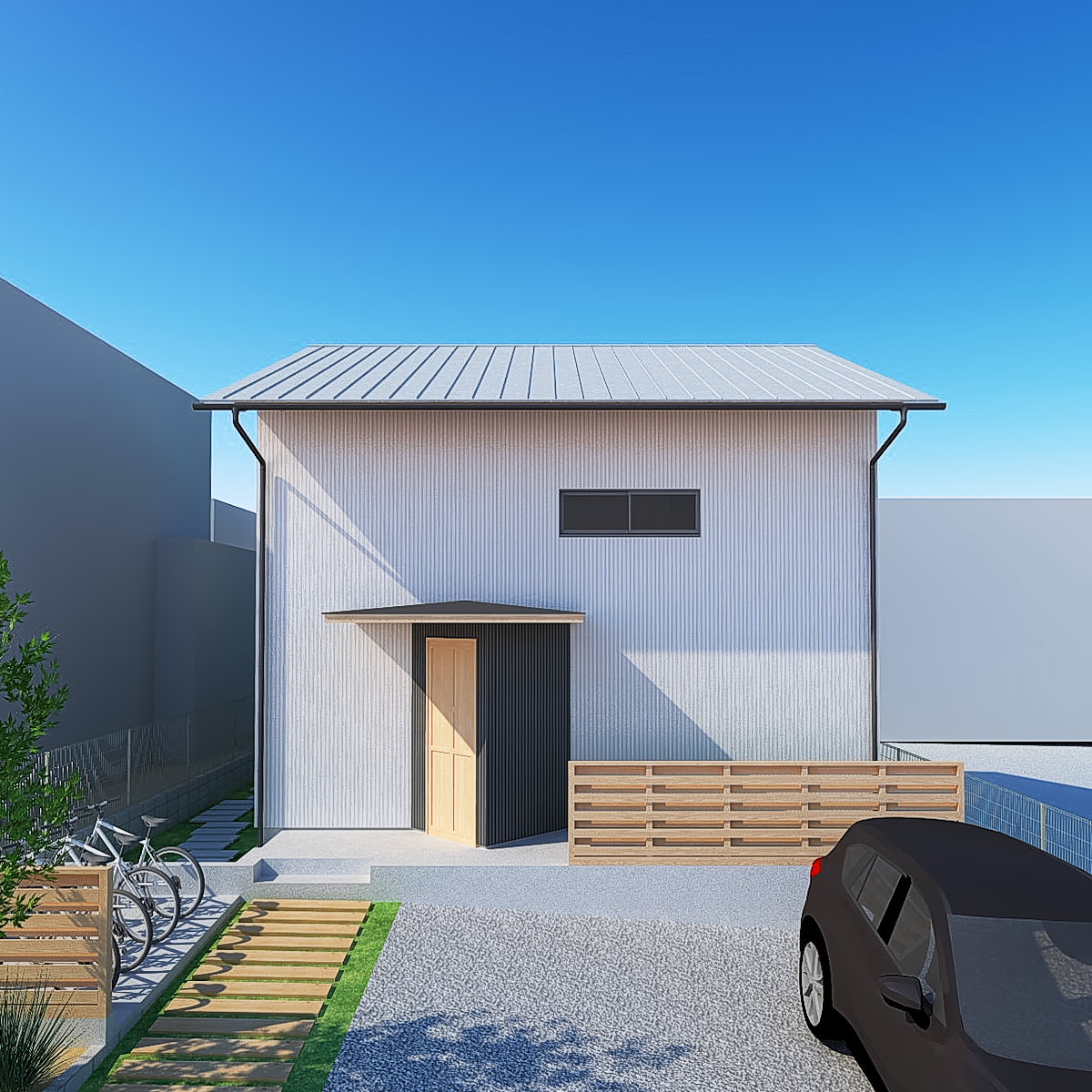道路側ファサード